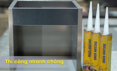 Hướng dẫn chi tiết cách thi công dán tủ bếp inox cao cấp hiện đại bằng keo miễn đinh Đức Anh